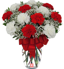 VAL3 Vased Carnations Designers Choice of Colors